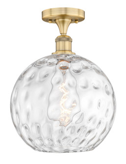 Edison One Light Semi-Flush Mount in Brushed Brass (405|6161FBBG121512)