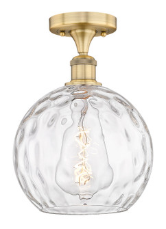 Edison One Light Semi-Flush Mount in Brushed Brass (405|6161FBBG121510)