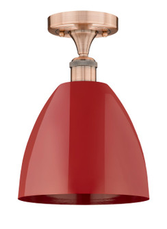 Edison One Light Semi-Flush Mount in Antique Copper (405|6161FACMBD9RD)