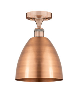 Edison One Light Semi-Flush Mount in Antique Copper (405|6161FACMBD9AC)