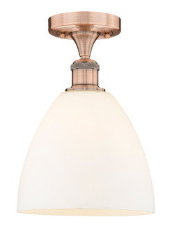 Edison One Light Semi-Flush Mount in Antique Copper (405|6161FACGBD91)