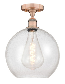 Edison One Light Semi-Flush Mount in Antique Copper (405|6161FACG12412)