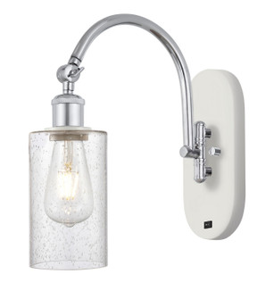 Ballston One Light Wall Sconce in White Polished Chrome (405|5181WWPCG804)