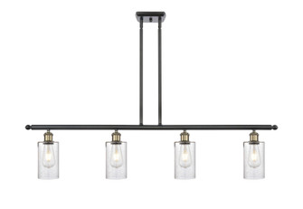 Ballston Four Light Island Pendant in Black Antique Brass (405|5164IBABG804)