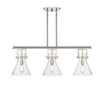 Downtown Urban Three Light Island Pendant in Polished Nickel (405|4113IPNG41110CL)