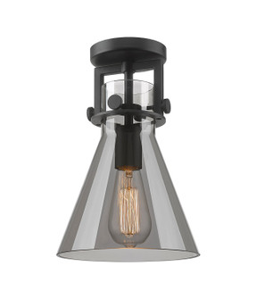 Downtown Urban One Light Semi-Flush Mount in Matte Black (405|4111FBKG4118SM)