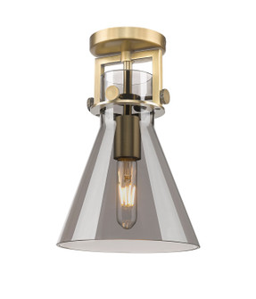 Downtown Urban One Light Semi-Flush Mount in Brushed Brass (405|4111FBBG4118SM)