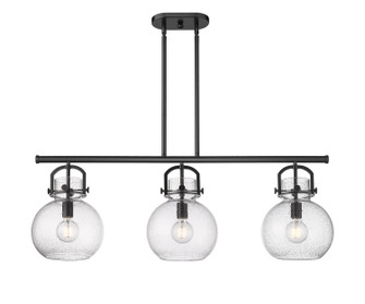 Downtown Urban Three Light Island Pendant in Matte Black (405|4103IBKG41010SDY)