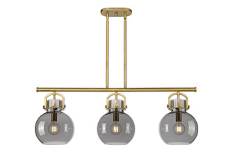 Downtown Urban Three Light Island Pendant in Brushed Brass (405|4103IBBG41010SM)
