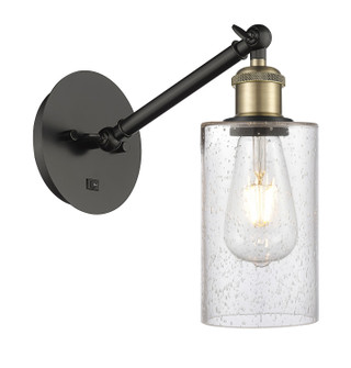 Ballston One Light Wall Sconce in Black Antique Brass (405|3171WBABG804)