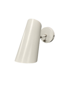 Logan LED Wall Sconce in White/Satin Nickel (30|L325WTSN)
