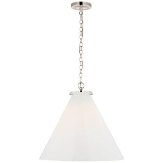 Katie Conical LED Pendant in Polished Nickel (268|TOB5227PNG6WG)