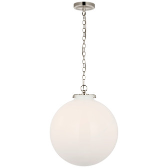 Katie Globe LED Pendant in Polished Nickel (268|TOB5227PNG4WG)