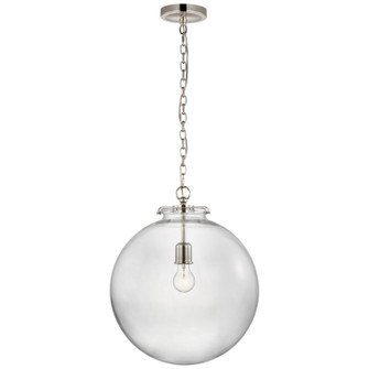 Katie Globe LED Pendant in Polished Nickel (268|TOB5227PNG4CG)