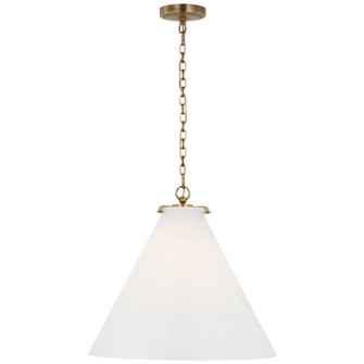 Katie Conical LED Pendant in Hand-Rubbed Antique Brass (268|TOB5227HABG6WG)