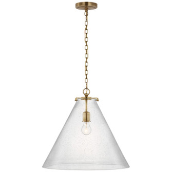 Katie Conical LED Pendant in Hand-Rubbed Antique Brass (268|TOB5227HABG6SG)