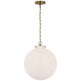 Katie Globe LED Pendant in Hand-Rubbed Antique Brass (268|TOB5227HABG4WG)