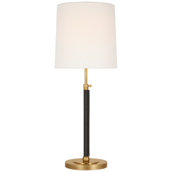 Bryant Wrapped LED Table Lamp in Hand-Rubbed Antique Brass and Chocolate Leather (268|TOB3581HABCHCL)