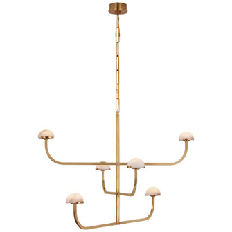 Pedra LED Chandelier in Antique-Burnished Brass (268|KW5623ABALB)