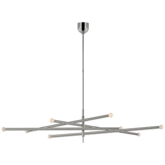 Rousseau LED Chandelier in Polished Nickel (268|KW5595PNECG)