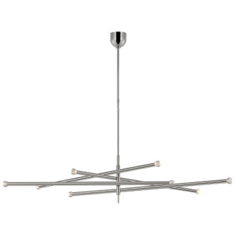 Rousseau LED Chandelier in Polished Nickel (268|KW5595PNCG)