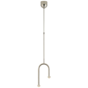 Rousseau LED Pendant in Polished Nickel (268|KW5590PNECG)