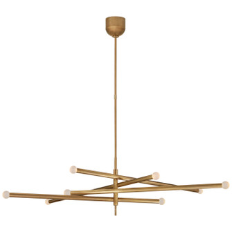 Rousseau LED Chandelier in Antique-Burnished Brass (268|KW5589ABECG)