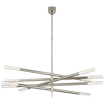 Rousseau LED Chandelier in Antique-Burnished Brass (268|KW5587ABCG)