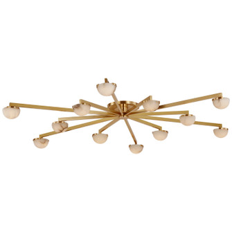 Pedra LED Flush Mount in Antique-Burnished Brass (268|KW4624ABALB)