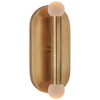 Rousseau LED Wall Sconce in Antique-Burnished Brass (268|KW2282ABECG)