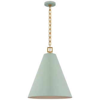 Theo LED Pendant in Pale Blue and Gild (268|JN5323PLBG)