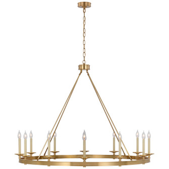 Launceton LED Chandelier in Antique-Burnished Brass (268|CHC5614AB)