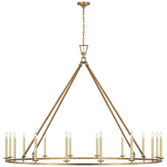 Darlana Ring LED Chandelier in Gilded Iron (268|CHC5276GI)