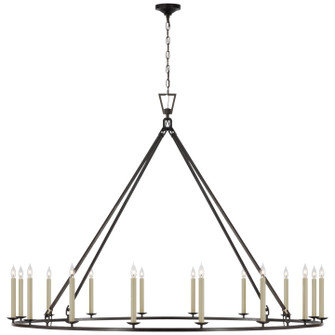 Darlana Ring LED Chandelier in Aged Iron (268|CHC5276AI)