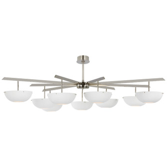 Valencia LED Chandelier in Polished Nickel (268|ARN5522PNWHT)