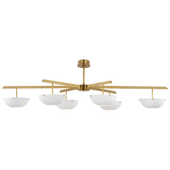 Valencia LED Chandelier in Hand-Rubbed Antique Brass (268|ARN5521HABWHT)
