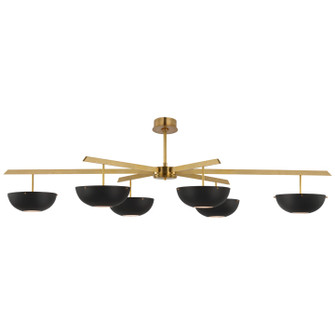 Valencia LED Chandelier in Hand-Rubbed Antique Brass (268|ARN5521HABBLK)