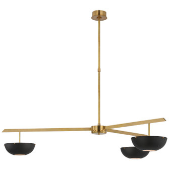 Valencia LED Chandelier in Hand-Rubbed Antique Brass (268|ARN5520HABBLK)