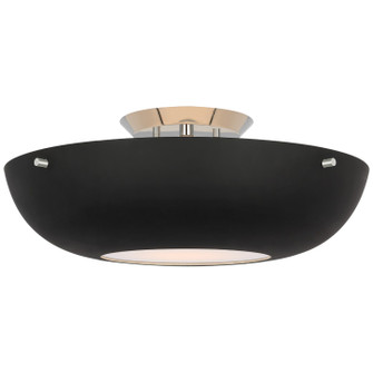 Valencia LED Flush Mount in Polished Nickel (268|ARN4520PNBLK)