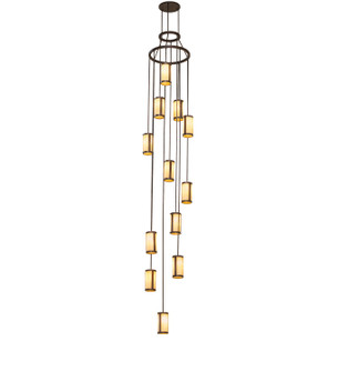 Cartier 12 Light Chandelier in Mahogany Bronze (57|259624)