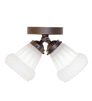 Puffy Two Light Flushmount in Mahogany Bronze (57|254394)