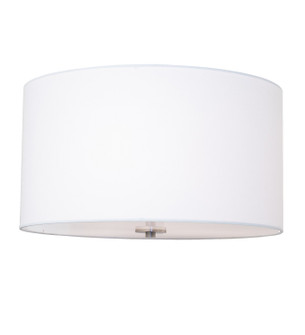 Cilindro Three Light Semi-Flushmount in Brushed Nickel/Gloss White (57|219365)