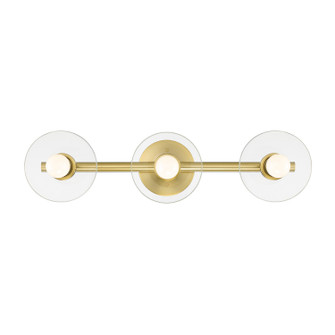 Litto Three Light Vanity in Brushed Gold (43|D294C3BBG)