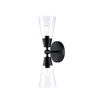 Norro Two Light Wall Sconce in Matte Black (43|D290C2WSMB)