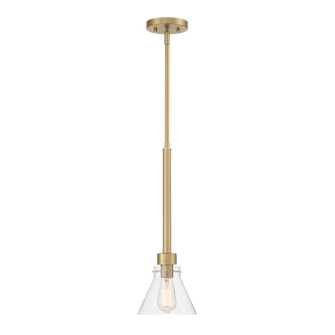 Willow Creek (existing DF extension) One Light Pendant in Brushed Gold (43|D204M7PBG)