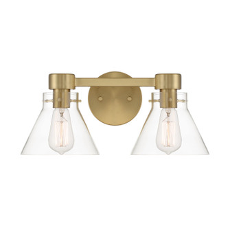 Willow Creek (existing DF extension) Two Light Vanity in Brushed Gold (43|D204M2BBG)