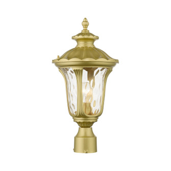 Oxford One Light Outdoor Post Top Lantern in Soft Gold (107|785533)