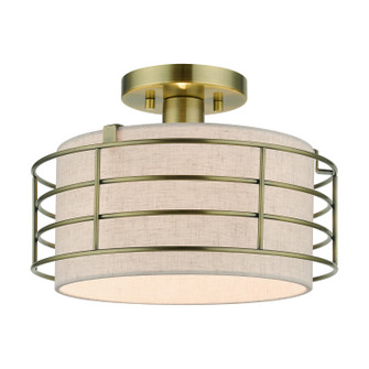 Blanchard One Light Semi-Flush Mount in Antique Brass (107|5511701)