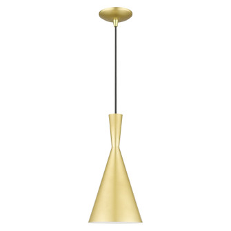 Waldorf One Light Pendant in Soft Gold with Polished Brass (107|4118533)
