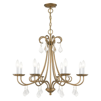 Daphne Eight Light Chandelier in Antique Gold Leaf (107|4087848)
